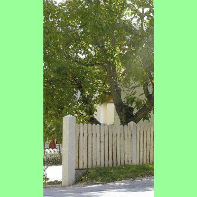 Zaunpfosten grau (Rundkopf) L170